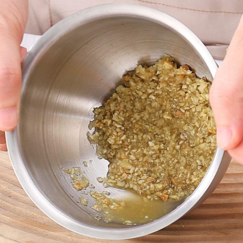 Large Capacity Garlic Masher 304 Stainless Steel Mortar Grinding Bowl Garlic Mashing Pot  Lemon