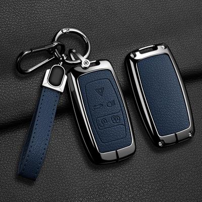 Zinc Alloy Leather Car Key Case Cover Keychain for Land Rover Sport Freelander Discovery 4 Range Rover Sport LR4 2010 2011 2012