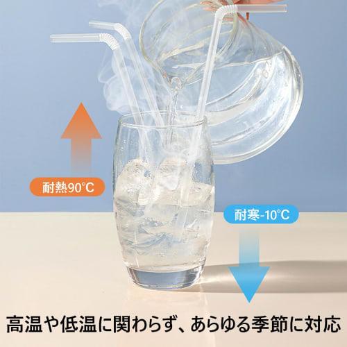 Straws, individually wrapped, 100 pieces, 195mm long, 5mm diameter, clear, disposable, straight straws