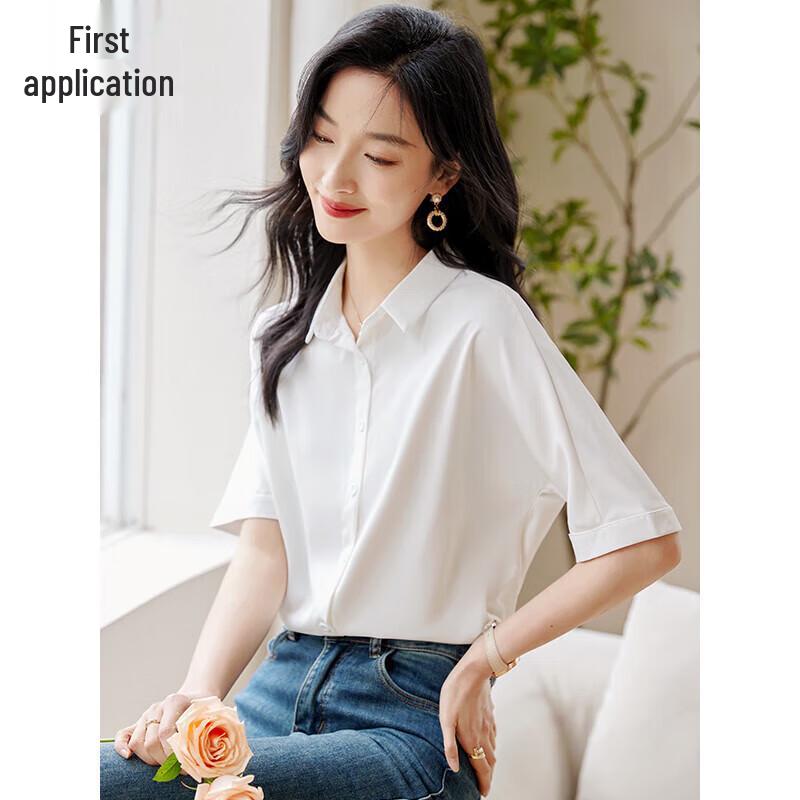 Women s Short Sleeve Business Casual Shirt M