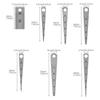 7 Pcs Stainless Steel Feeler Gauge Set 0.1-20mm Clearance Ruler for Cylindrical Bore Taper Welding Hole Inspection Tool