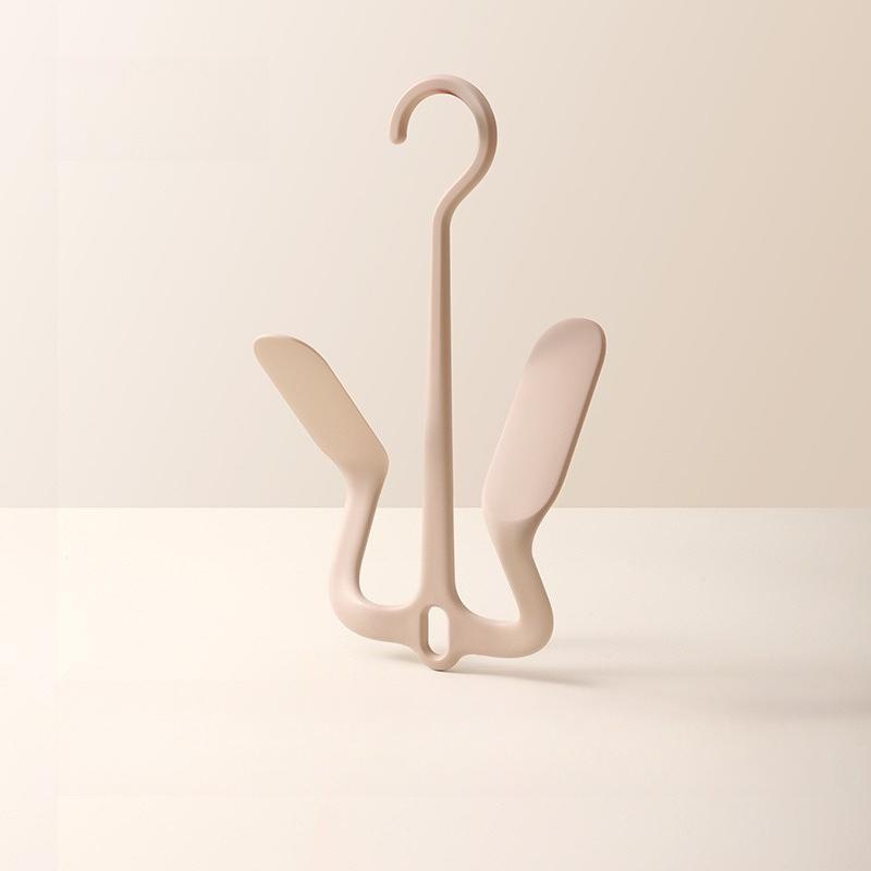 

Household shoe rack creative double hook shoe rack hanging shoe rack outdoor hook shoe drying rack рожевий