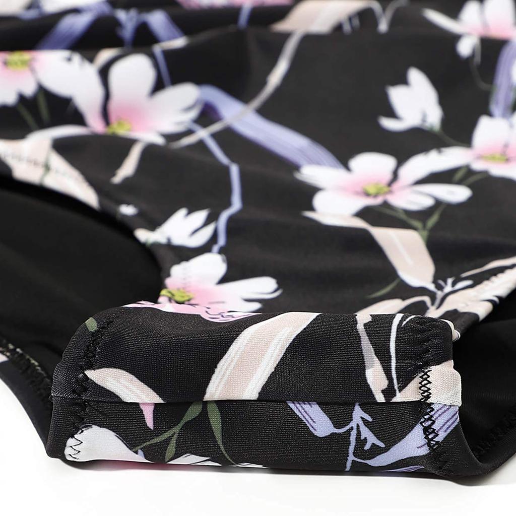 Women's Split Swimsuit Suit Bikini Printing Cut-out Beach Swimsuit Swimwear