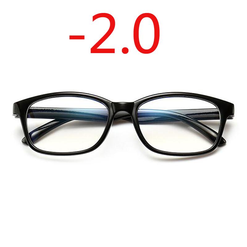 -1.0 -1.25 -1.50 -1.75 -2.0 -2.5 -3.0 To -4.0 Finished Myopia Glasses Women Men Short Sight Eyewear Black Blue Red Frame