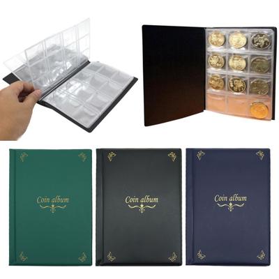 Coin Collection Book 10 Pages 150 Pockets Transparent PVC Multi-purpose Stamps Commemoration Medals Challenge Coin Organizer