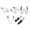 Alloy Nipple Clamp Set for Couples with Chain Breast & Labia Stimulation Massager Adult Bondage Game for Women's Sensation Play