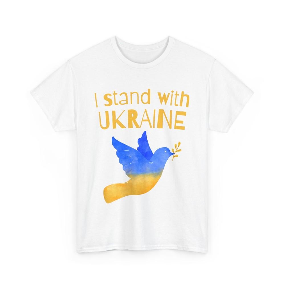 Ukraine Shirt, I Stand With Ukraine Blue Yellow Bird Women Men Peace T-shirt