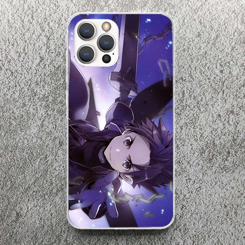 Sword Art Online Anime Phone Case For iPhone 17 16 15 14 13 12 11 Pro Max Mini Plus Air 7 SE 8 Soft Silicone Print Shell Funda F