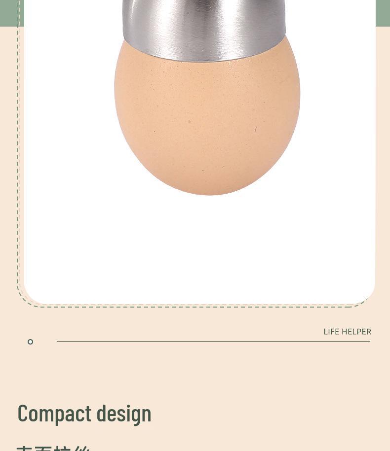 Nerezový kráječ a propichovač vaječných skořápek - Efektní pomůcka na rozbíjení vajec