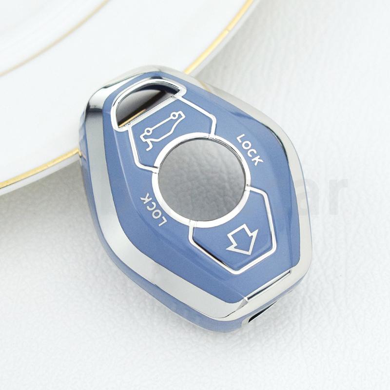 For BMW Key Case Cover For BMW X3 X5 Z3 Z4 3 5 7 SERIES E38 E39 E46 E83 BMW TPU Auto Shell Fob Car Key Case Cover Accessories