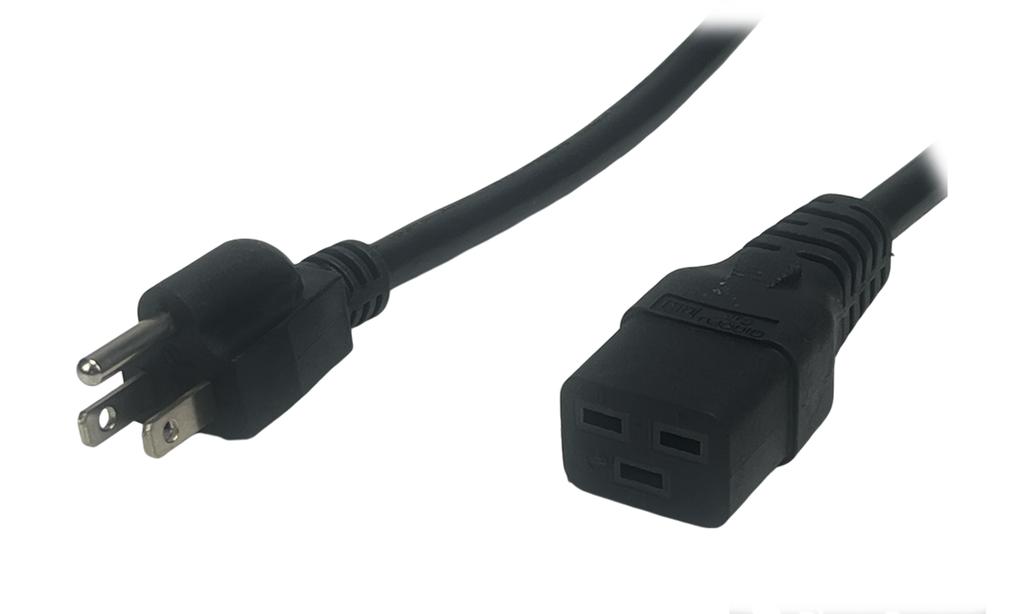 Kabel Zasilający Usa Amerykański C19 Do Serwera Ups Mocny 15A 1.8M Gruby