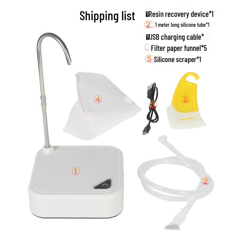 Light-Curing Resin Recycler & 3D DLP/SLA Printer with Self-Priming Filter Pump