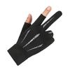 Men's Summer Cycling Fingerless Gloves: Sun Protection, Anti-Slip, Ice Silk for Riding, Driving, and Fishing.
