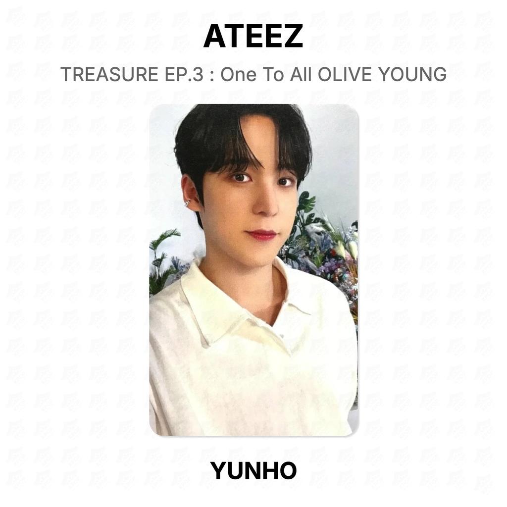 ATEEZ TREASURE EP.3 : One To All OLIVE YOUNG Official Photocard
