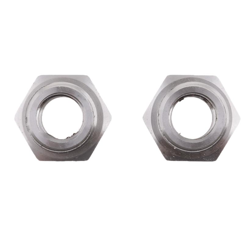 2x Stainless Reduce O2 Sensor Port Bungs Plug Adapters 18mm-12mm For Harley Easy To Install