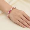 Floral Chinese Flower Bangle Enamel Women's Hand Bracelet Vintage Cloisonne Bangle  Jewelry Gifts