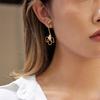 Light Luxury Niche Premium Pearl Lily Line Earrings Earrings