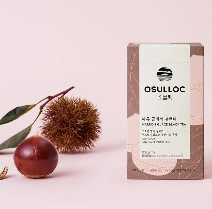 Osulloc Kräuter- & Schwarzteebeutel-Set – 3 Mischungen, 60 Teebeutel