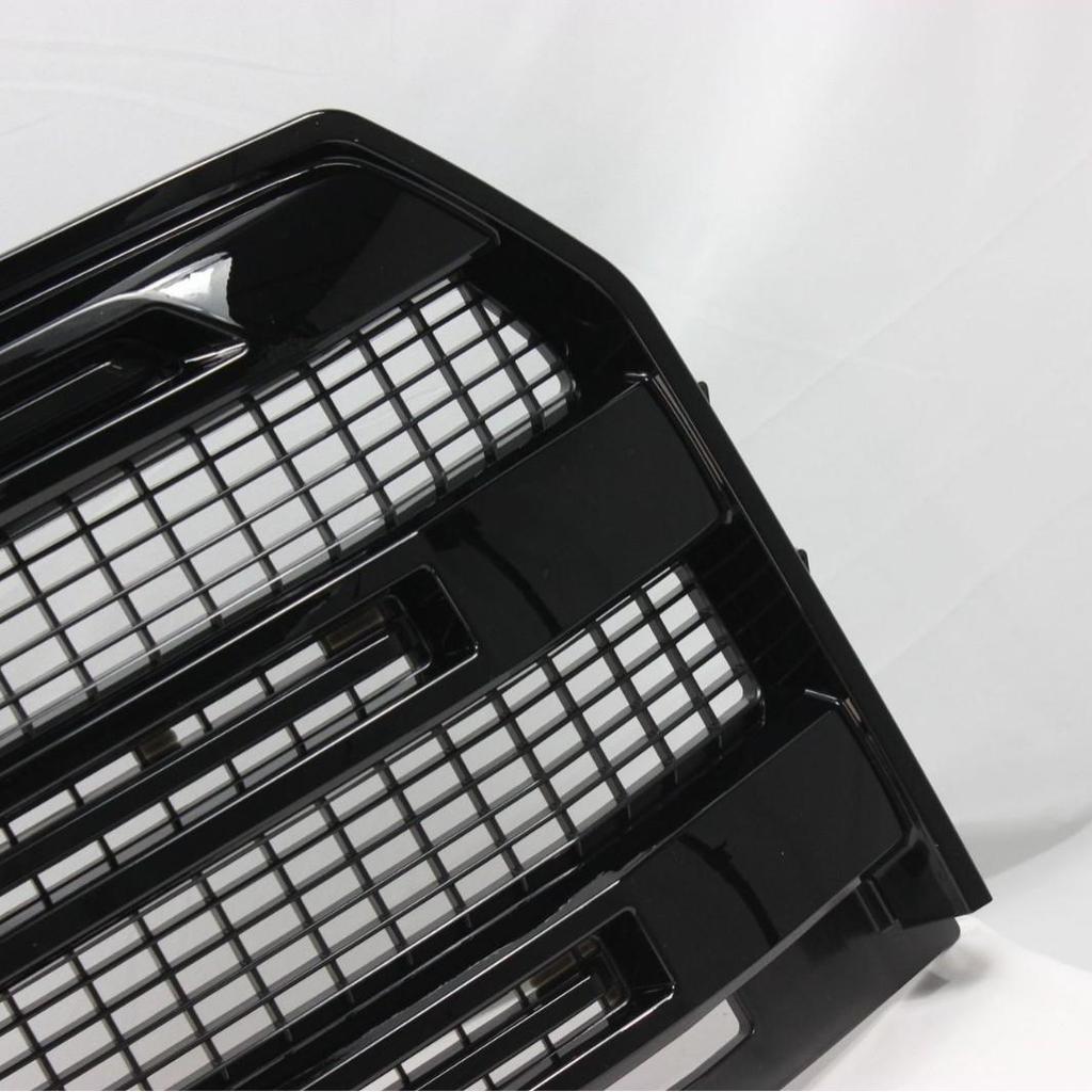 Gloss Black & Matte Black Grille for 2015-2017 F150 Platinum with Camera Hole