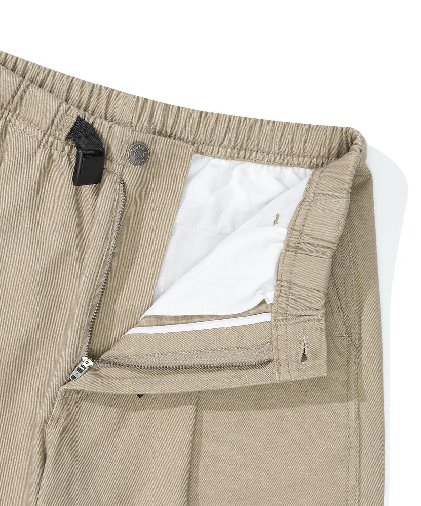 COLUMBIA UNIVERSITY M-Label Loose-Fit Belted Pants Beige
