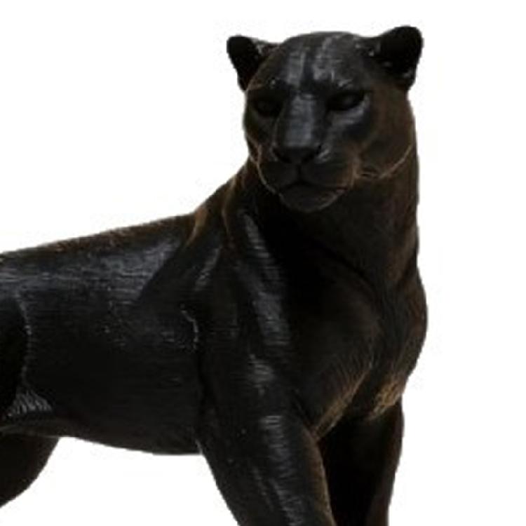 Plastic Panther Statue Decors 3D Printed Animal Figurine Collectible Ornament for Desktop Shelf Educational Play Decors