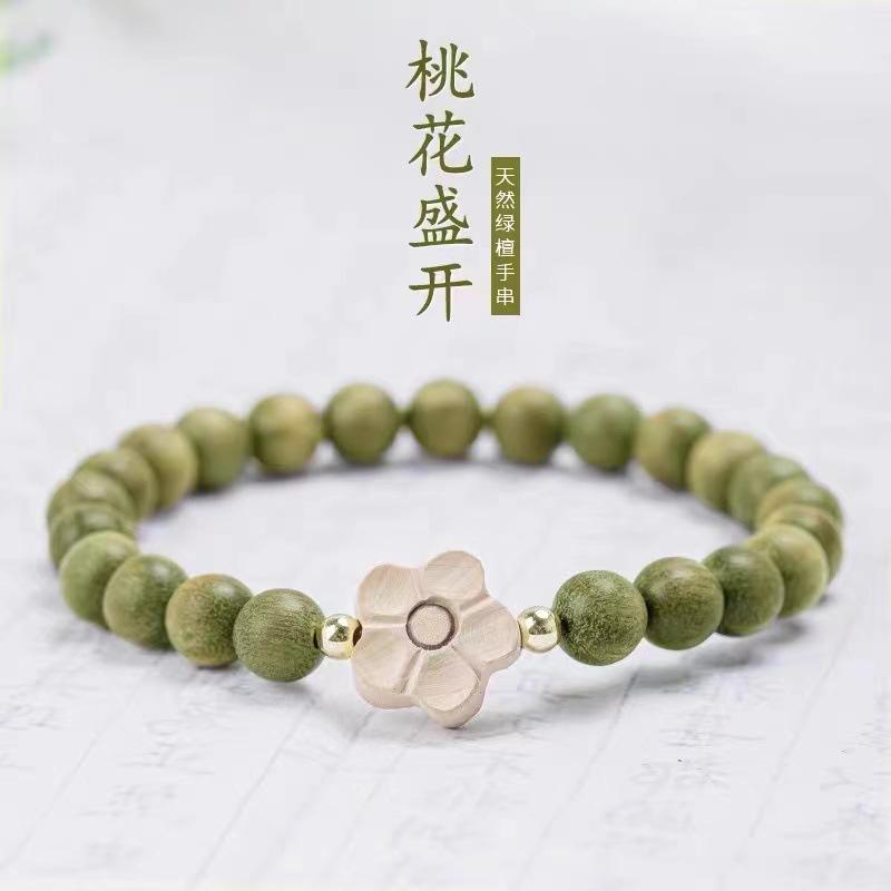 108 Buddha Beads Bracelet in Black Walnut, Red Sandalwood, Black Rosewood and Black Orchid Wood, Chinese Knot Style.