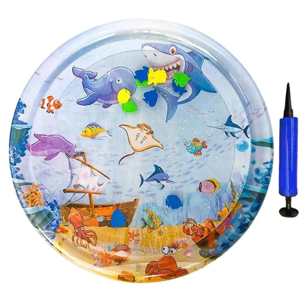 Cooling Summer Pad Mat Play Water Sensor Cat Mat PVC Cool Comfort Sensor Water Playmat Interactive Cat Toys Pet Cat Supplies