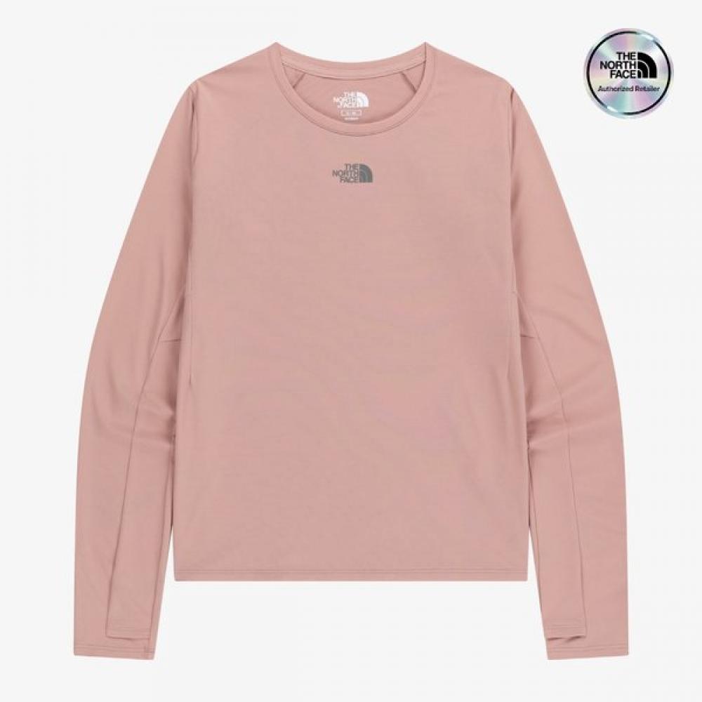 The North Face Women S Step Up Long Sleeve Tee grayiSh Pink Nt7tr81l GRAYISH PINK/085
