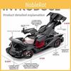 Apollo Supercar Ie Alloy Model With Sound Light And Opening Doors For Kids Gift