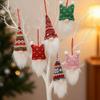 Nordic Style Knitted Doll Pendant Red Grey Xmas Tree Hanging Christmas Decoration  Christmas Party