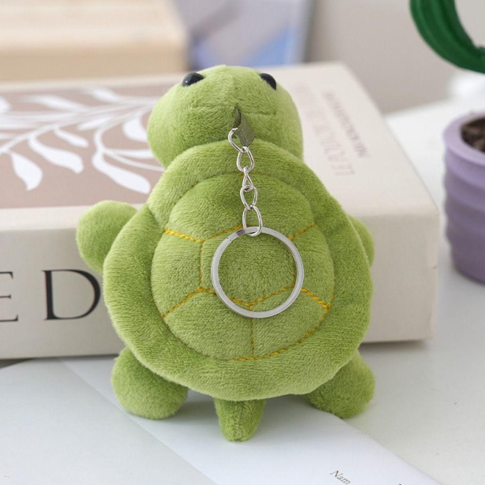 Animal Plush Turtle Pendant Cartoon Green Doll Key Ring Hanging Ornaments