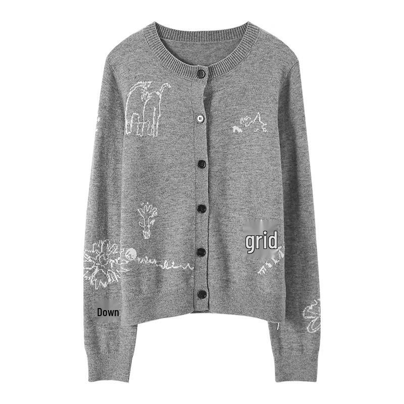 SOFSIL Women's Embroidered Knit Cardigan