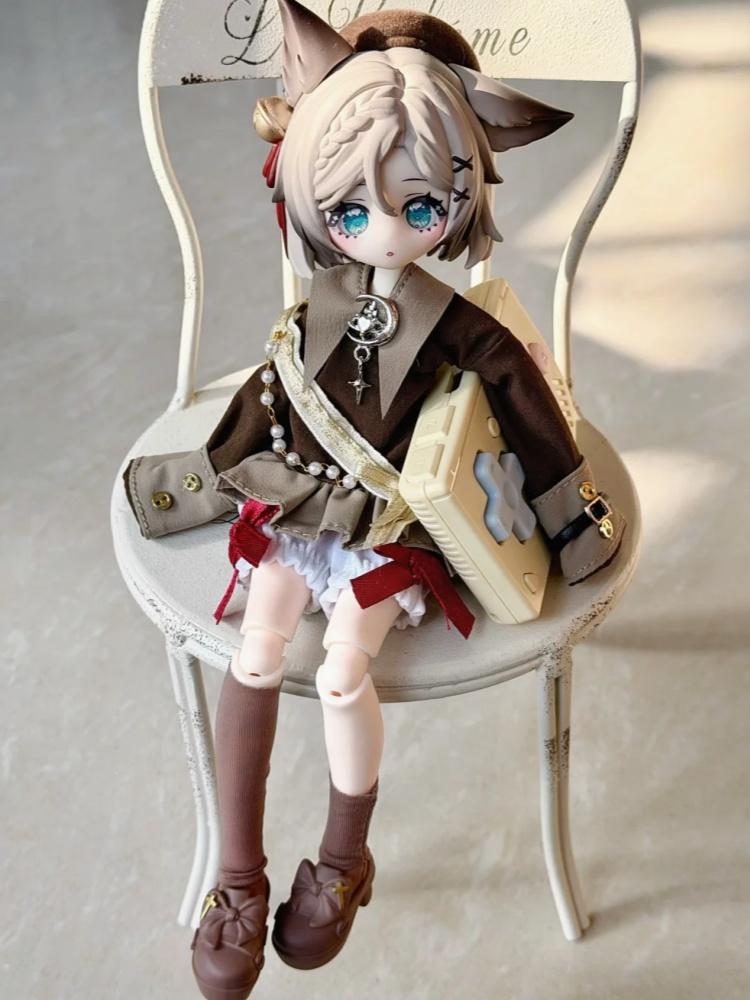 New Hot Meki Final Blessing 1/8 Bjd Series Blind Box Cute Trendy Action Anime Figure Model Desktop Ornament Birthday Toys Gifts