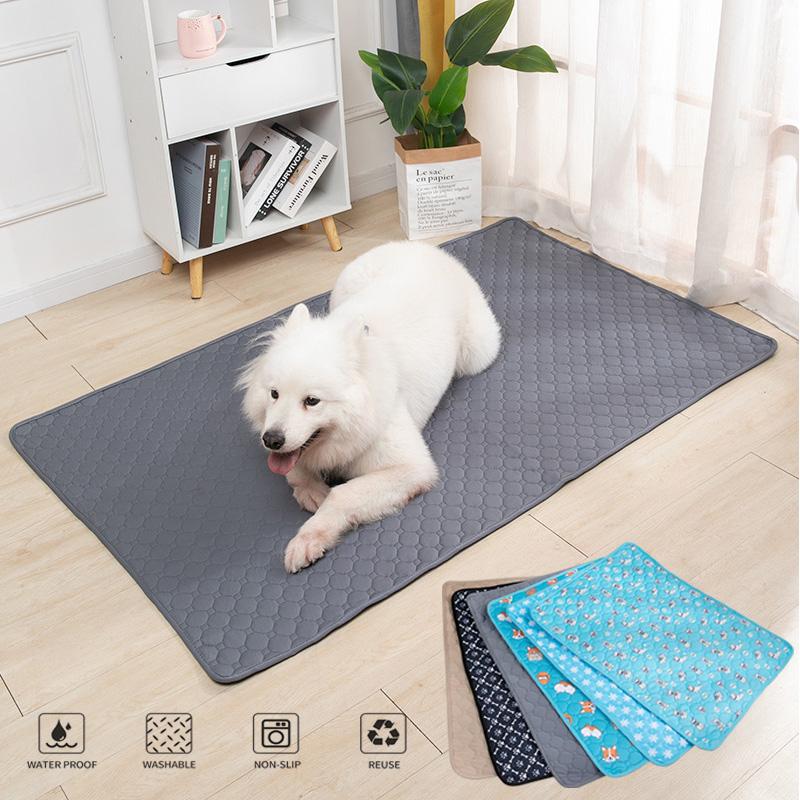 Köpek İşeme Pedi Yıkanabilir Tekrar Kullanılabilir Kaymaz Evcil Hayvan İşeme Pedi Yavru Eğitim Pedi Evcil Hayvan Yatağı İşeme Matı Araba Koltuk Kılıfı için Evcil Hayvan Malzemeleri