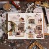 Transparent Waterproof Retro PET Stickers for DIY Journals and Children's Stationery