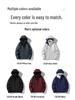 Unisex Windproof & Waterproof 3-in-1 Jacket with Detachable Fleece Liner for Mountaineering