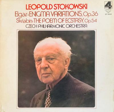 LP Record LEOPOLD STOKOWSKI CZECH PHILHARMON  Elgar Enigma Variations Op36  Sc GT9162 LONDON 1977 Japan Classical Used