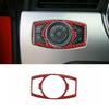 Headlight Switch Control Frame Cover For Ford Mustang 2015- Red Carbon Fiber