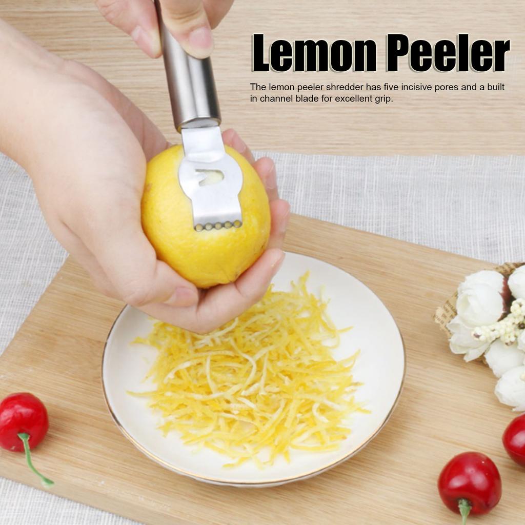 Lemon Peeler 304 Stainless Steel Lemon Zester Grater Orange Citrus Peeler Kitchen Fruit Peeling Tools