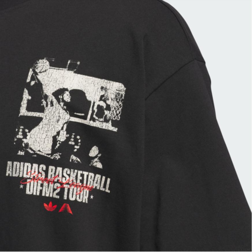 Adidas Anthony Edwards Series Basketball FW24 Letter Logo Print Crew Neck Short Sleeve T-Shirt Men Tops Black IY1593