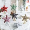 1Pc 15/19cm Sequin Foam Star Christmas Tree Topper Party Room Ornament Decoration for The Top of Xmas Tree