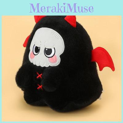 Halloween Black And Red Ghost Skull Plush Doll Pillow For Kids And Collectors