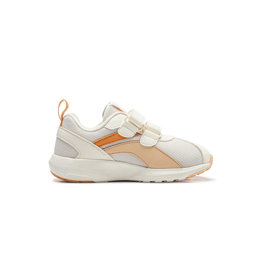 Li Ning Kids Sports Lifestyle Series Little Agan Trendy Low-Top Casual Shoes Kids Sneakers Off-White Orange YKAP148-82