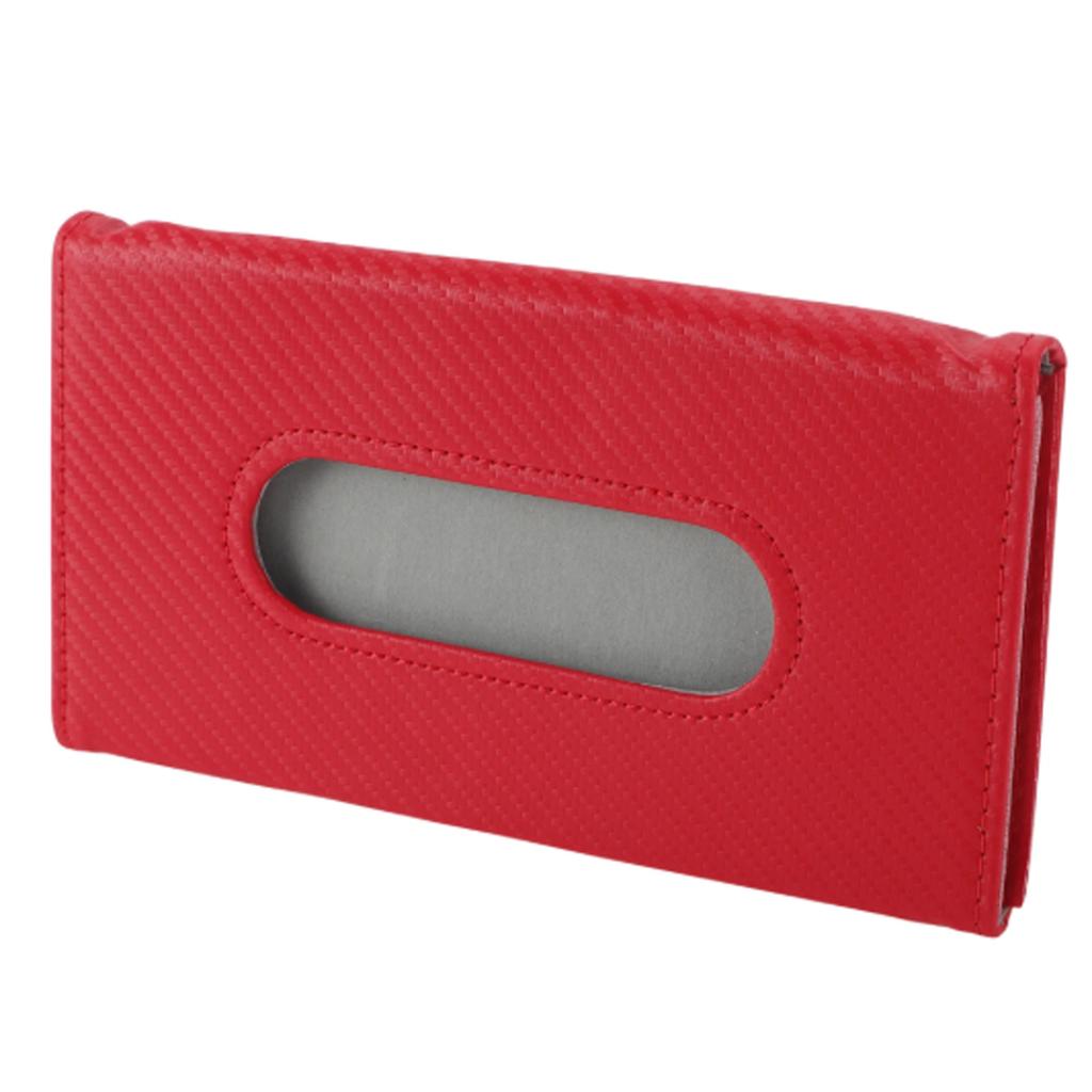 Car Sunshade Towel Holder, PU Leather Rear Seat Tissue Box, Sunshade Towel Holder, Car Leather Tissue Box, Suitable For Sunshades And Seat Backs.