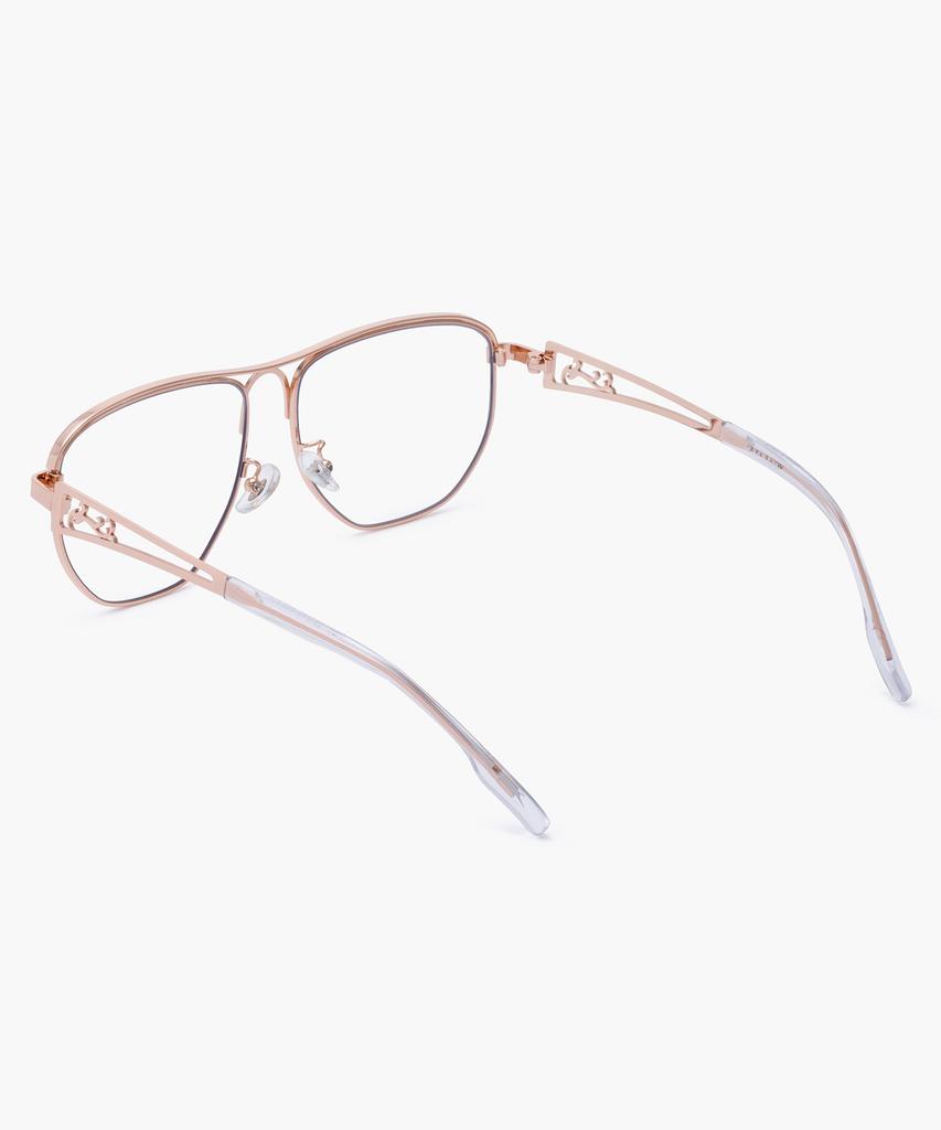Likkeullou Rc Stainless Steel Veil Glasses Rose Gold