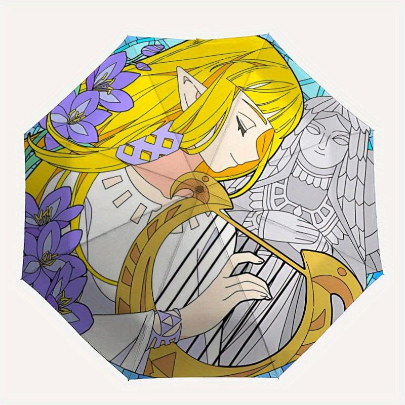 Legend Automatic Windproof Folding Umbrella, Compact Travel Umbrella for All Occasions, Cartoon Portable Compact Umbrella a0823074