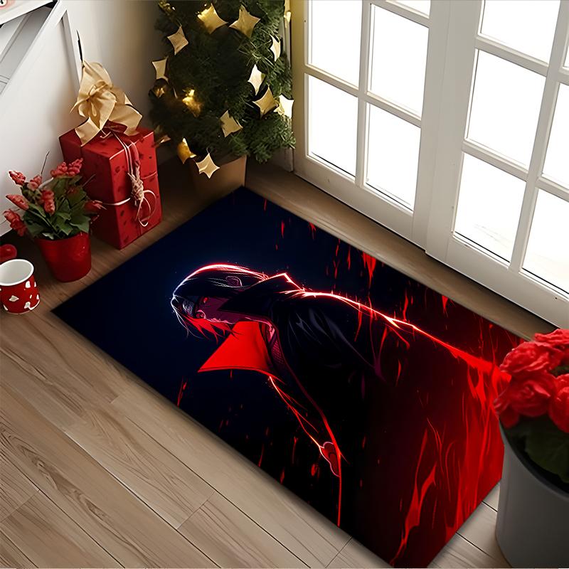1 pièce de tapis de chaise imprimé Naruto pour utilisation à la maison, au bureau, tapis pour salon, cuisine, salle de jeux