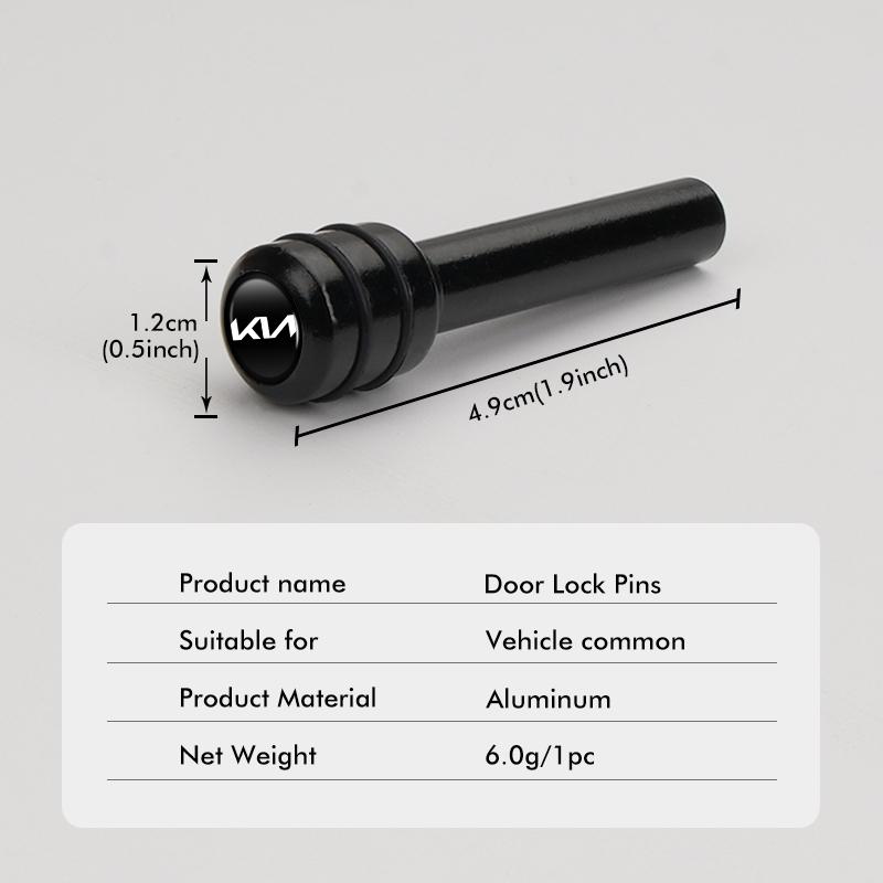 YEXP1 For KIA Universal Car Security Door Lock Pin Alloy Knob Pull Accessory Ceed Sportage Rio K5 K2 Optima Cerato Venga Sedona