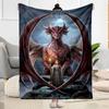 Gothic Style Blanket Ultra-Soft Perfect for Chair Livingroom Office for All Occasions Digital Print Suitable for Gifting Relatives and Friends