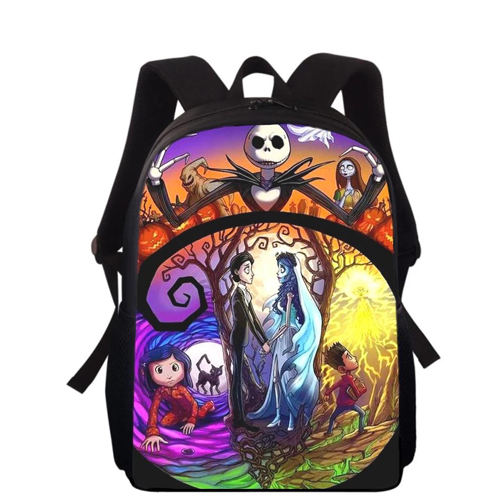Coraline The Secret Door 3D Print Kids Backpack Primary School Bags for Boys Girls Back Pack Students School Book Bags